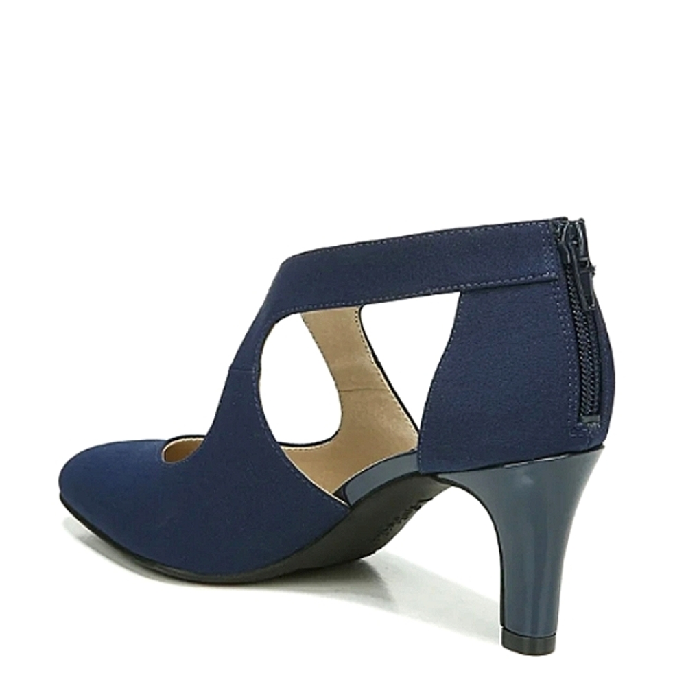 New w/Box LifeStride Giovanna 2 Faux Suede Navy Dress Pumps Size 8 - Picture 6 of 9
